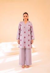 2 PIECE PREMIUM PURE LAWN EMBROIDERED UNSTITCHED SUIT 610