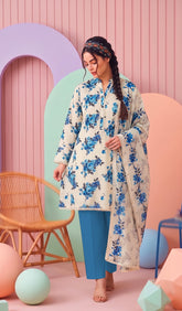 3 Pcs Lawn Unstitched Suit 11