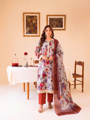 3 Pcs Lawn Unstitched Suit 594