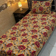 4 Pieces Crystal Cotton Single Pair Bedsheet SB 514