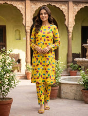 2 Pcs Ladies Suit Des 114