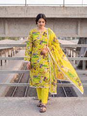 3 Pcs Lawn Unstitched Suit 19
