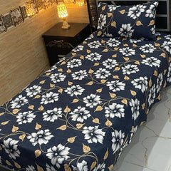 4 Pieces Crystal Cotton Single Pair Bedsheet SB 520