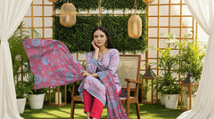 3 Pcs Lawn Unstitched Suit 521
