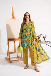 3 Pcs Lawn Unstitched Suit 25