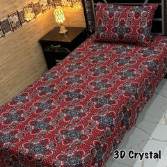 4 Pieces Crystal Cotton Single Pair Bedsheet SB 526