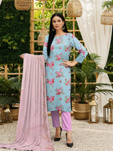 3 Pcs Lawn Unstitched Suit 526