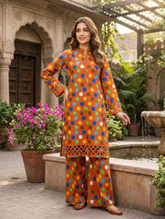 2 Pcs Ladies Suit Des 128