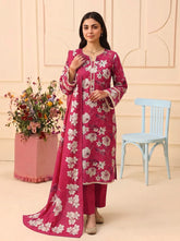 3 Pcs Lawn Unstitched Suit 02