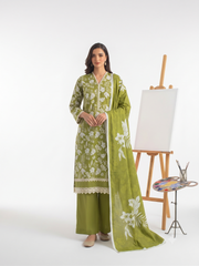 3 Pcs Lawn Unstitched Suit 30