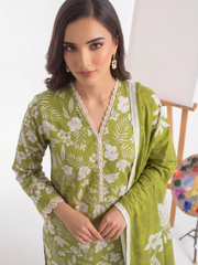 3 Pcs Lawn Unstitched Suit 30