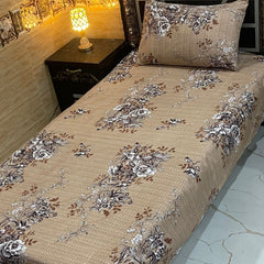 4 Pieces Crystal Cotton Single Pair Bedsheet SB 533