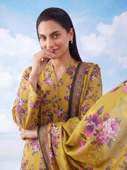 3 Pcs Lawn Unstitched Suit 34