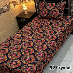 4 Pieces Crystal Cotton Single Pair Bedsheet SB 538