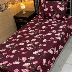 4 Pieces Crystal Cotton Single Pair Bedsheet SB 539
