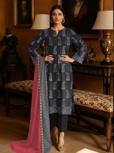 3 Pcs Lawn Unstitched Suit 546