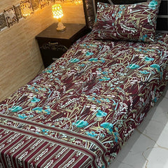 4 Pieces Crystal Cotton Single Pair Bedsheet SB 549