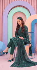3 Pcs Lawn Unstitched Suit 704