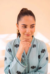 2 PIECE PREMIUM PURE LAWN EMBROIDERED UNSTITCHED SUIT 604