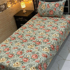 4 Pieces Crystal Cotton Single Pair Bedsheet SB 556
