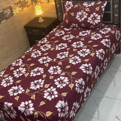 4 Pieces Crystal Cotton Single Pair Bedsheet SB 559