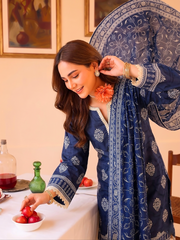 3 Pcs Lawn Unstitched Suit 563