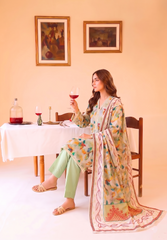 3 Pcs Lawn Unstitched Suit 564