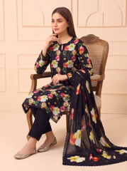 3 Pcs Lawn Unstitched Suit 06