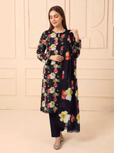 3 Pcs Lawn Unstitched Suit 06