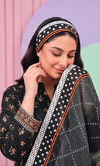 3 Pcs Lawn Unstitched Suit 706