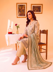 3 Pcs Lawn Unstitched Suit 575