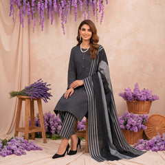 3 Piece Unstitched Khaadi Make Khaddar Suit 02