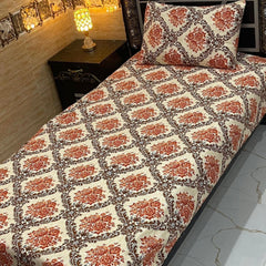 4 Pieces Crystal Cotton Single Pair Bedsheet SB 507