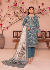 3 Pcs Lawn Unstitched Suit 581