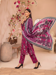 3 Pcs Lawn Unstitched Suit 589