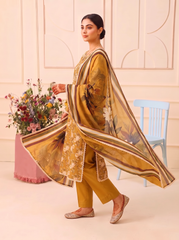 3 Pcs Lawn Unstitched Suit 08