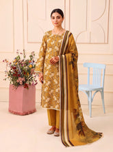 3 Pcs Lawn Unstitched Suit 08