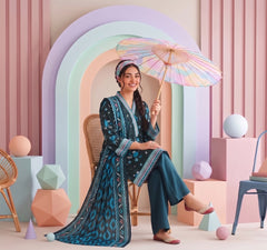3 Pcs Lawn Unstitched Suit 708
