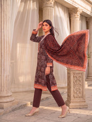 3 Pcs Lawn Unstitched Suit 594
