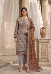3 Pcs Lawn Unstitched Suit 595