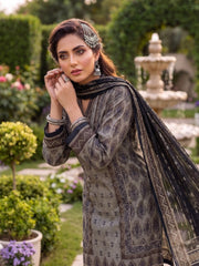 3 Pcs Lawn Unstitched Suit 596