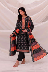 3 Pcs Lawn Unstitched Suit 509