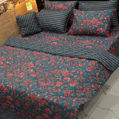 7 Pcs Quilted Comforter Set CC 209
