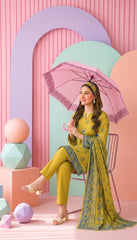 3 Pcs Lawn Unstitched Suit 709