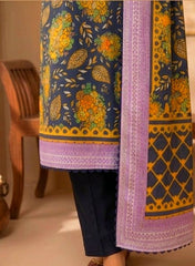 3 Pcs Lawn Unstitched Suit 593
