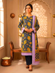 3 Pcs Lawn Unstitched Suit 593