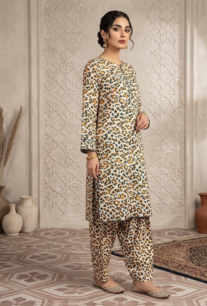 2 Pcs Ladies Suit  Des  1103