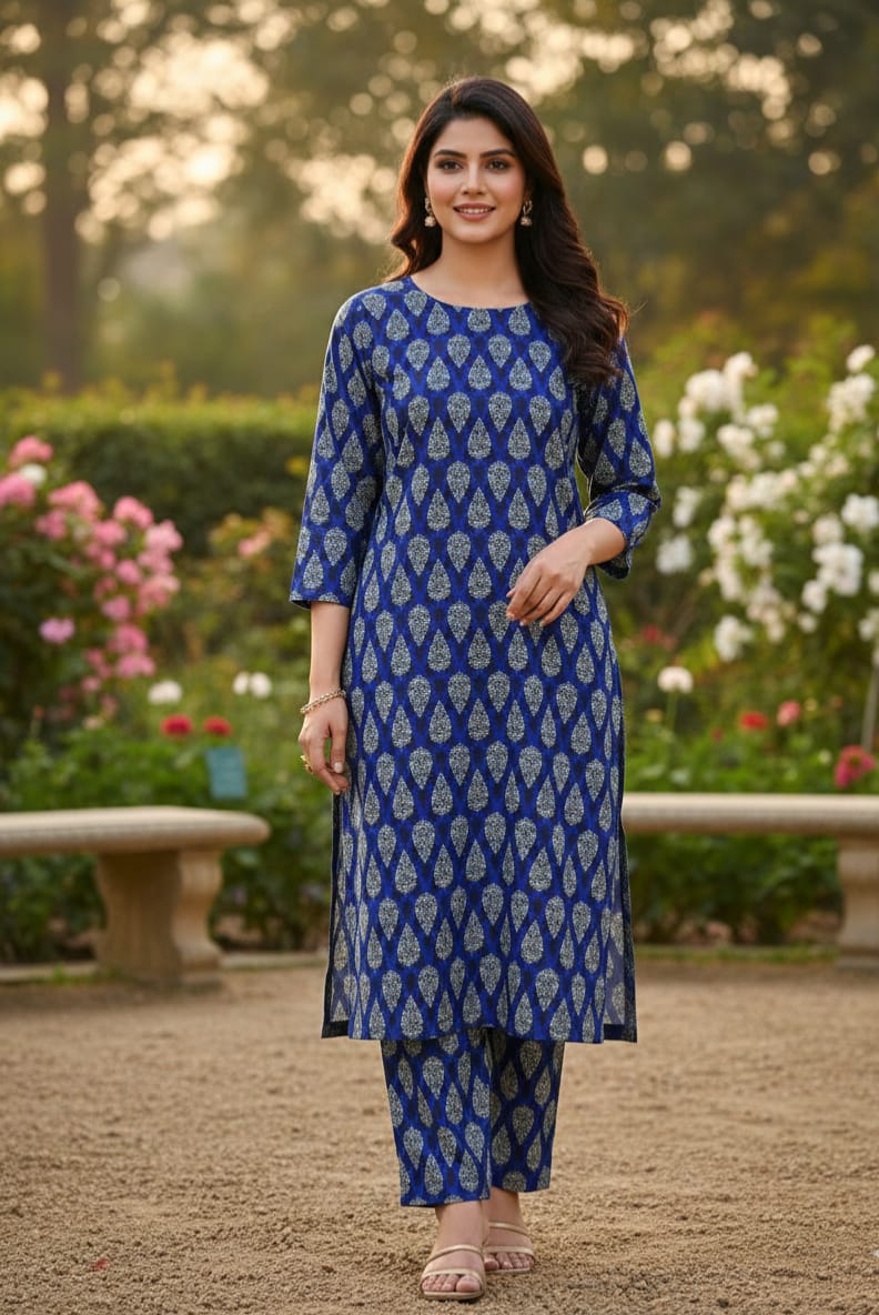 2 Pcs Ladies Suit  Des  1105