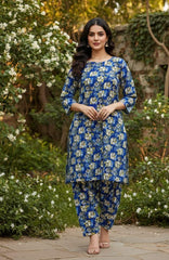2 Pcs Ladies Suit  Des  1109