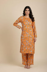 2 Pcs Ladies Suit  Des  1110